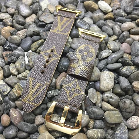 Upcycled Louis Vuitton Apple Watch Band 